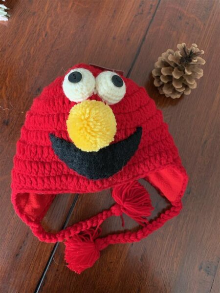 Mütze Kind Monster rot