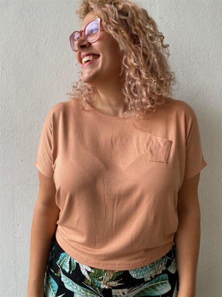 Shirt Lua kurz 128 peach