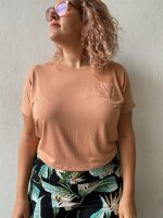 Shirt Lua kurz 128 peach