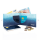 Portemonnaie Paprcuts RFID Secure Wallet Blue Lagoon