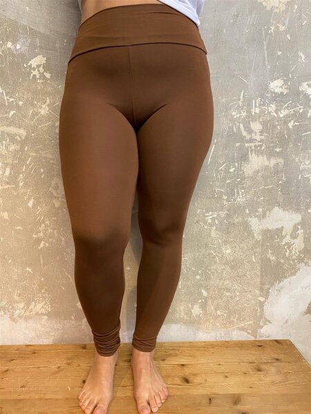 Leggings breit. Bund S/M 139 coffee