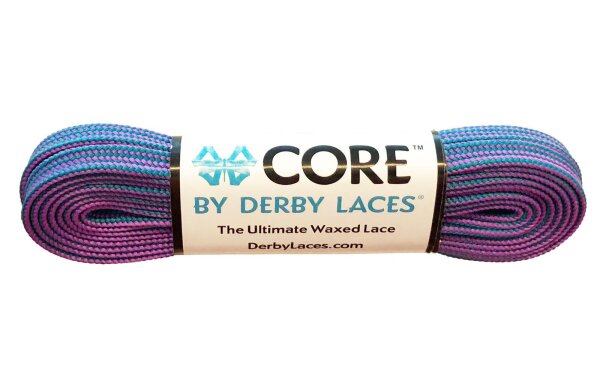 Schnürsenkel Derby Laces CORE Purple Teal Stripe 183cm
