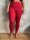 Leggings breit. Bund S/M 19 kirsche