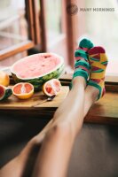 Socken Many Mornings Low Watermelon Splash