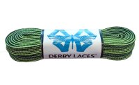 Schnürsenkel Derby Laces Waxed Black Lime Green...