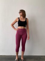 Leggings 3/4 breit. Bund S/M 05 petrol