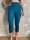Leggings 3/4 breit. Bund S/M 50 peacock
