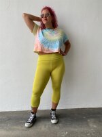 Leggings 3/4 breit. Bund M/L 02 schwarz
