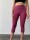 Leggings 3/4 breit. Bund S/M 100 bordeaux