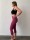 Leggings 3/4 breit. Bund S/M 100 bordeaux