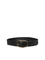 Gürtel Pieces PCBuna Braided Leather Belt Black