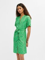 Kleid Object ObjEma Elise S/S Shirt Dress Fern Green/Flower