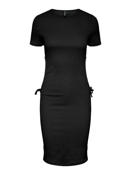 Kleid Pieces PCLuna SS Ruching Mini Dress Black
