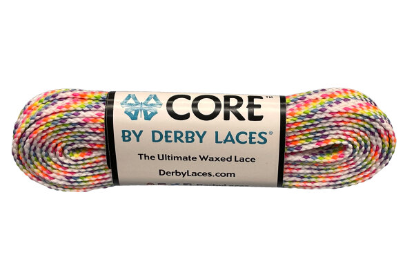 Schnürsenkel Derby Laces CORE Rainbow White 244cm 96"