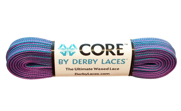Schnürsenkel Derby Laces CORE Purple Teal Stripe 274cm