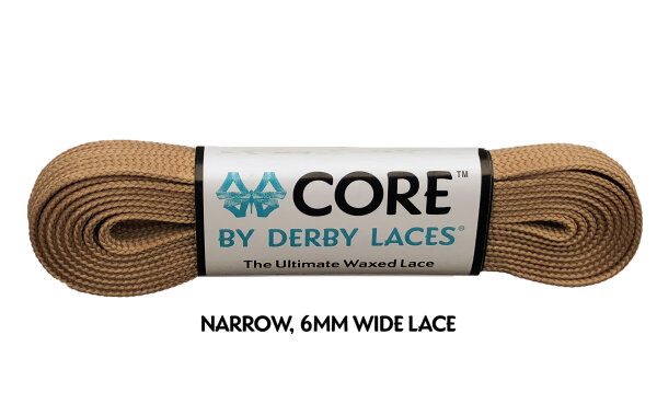 Schnürsenkel Derby Laces CORE Coffee Latte Brown 244cm 96"