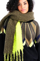 Schal Lili Sidonio Young Ladies Knitted Scarf EL984BN Khaki/Lime