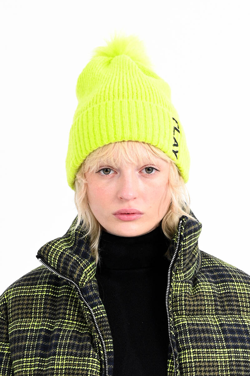 Mütze Lili Sidonio Young Ladies Knitted Hat BL04BN Lime Yellow - ni-k,  12,99 €