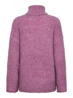 Pullover Pieces PCNatherine LS High Neck Knit Radiant Orchid