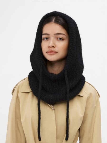Balaklava Object OBJMilu Knit Balaclava Black