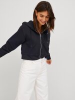 Sweatjacke JJXX JXAbbie LS Brush Zip Hood Black White