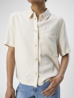 Hemd Object ObjSanne SS Shirt Sandshell