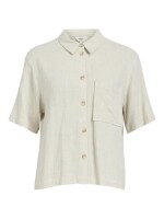 Hemd Object ObjSanne SS Shirt Sandshell