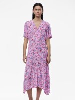 Kleid Pieces PCArine SS Midi Dress Prism Pink/Graphic
