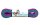 Schnürsenkel Derby Laces BRAT Ombre Purple Teal 244cm