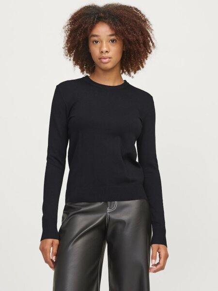 Pullover JJXX JXCara Comfy Crew Neck Knit Black