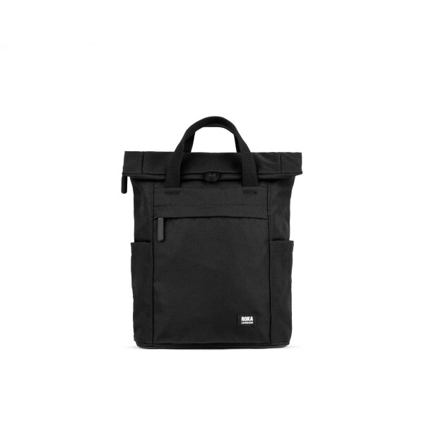 Rucksack Roka Finchley Small Black Label Recycled Canvas All Black