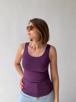 Top Mel M/L 34 aubergine
