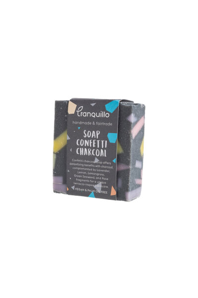 Seife TQ CONFETTI Charcoal Sei165