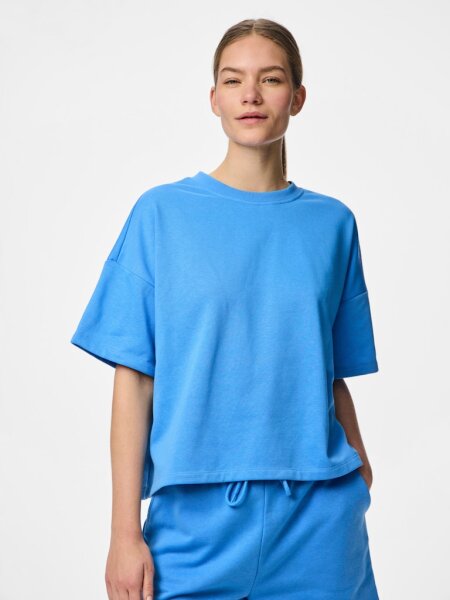 Shirt PCChilli Summer 2/4 Loose Sweat Azure Blue