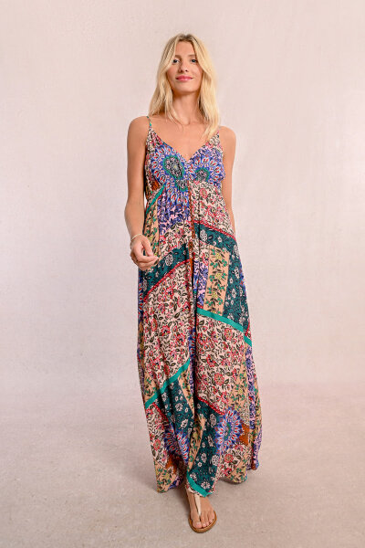 Kleid Molly Bracken Ladies Woven Dress Z663ADE Multicolour Banita