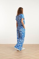 Hose Smashed Lemon 25004 Cobalt Blue/White
