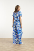 Hose Smashed Lemon 25004 Cobalt Blue/White