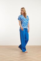Bluse Smashed Lemon 25002 Cobalt Blue/White