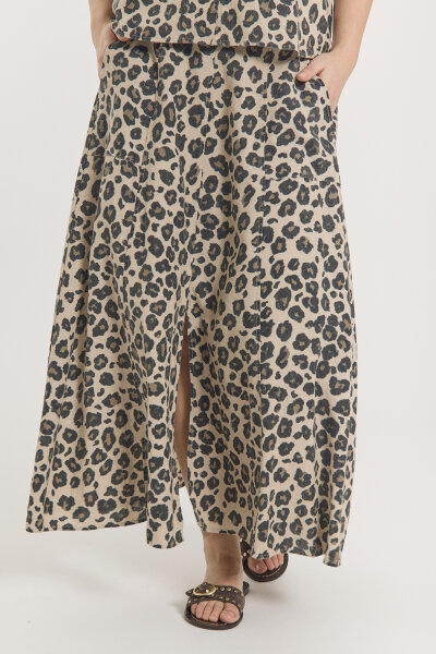 Rock Freequent FQLavisco Skirt Sand Melange w. Black