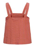Top JJXX JXPetra Seersucker SL Persimmon Orange/Morning Glory