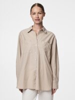 Hemd Pieces PCMelia LS Loose Shirt Crockery/Thin Bright...