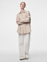 Hemd Pieces PCMelia LS Loose Shirt Crockery/Thin Bright...