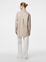 Hemd Pieces PCMelia LS Loose Shirt Crockery/Thin Bright White