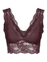 Bralette Pieces PCLina Lace Bra Top Tawny Port