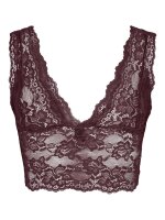 Bralette Pieces PCLina Lace Bra Top Tawny Port