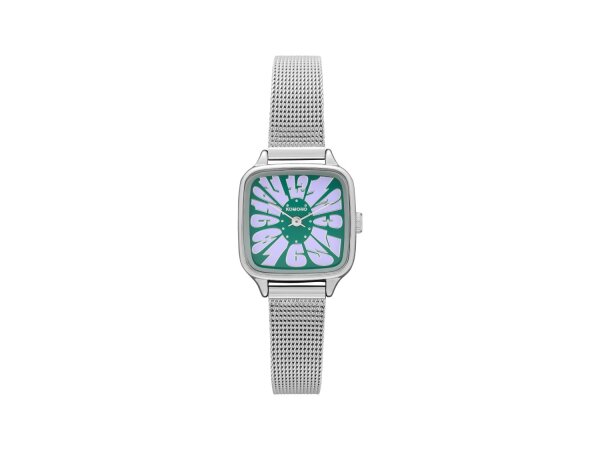 Armbanduhr Komono Kate Flower Royal Silver Lilac