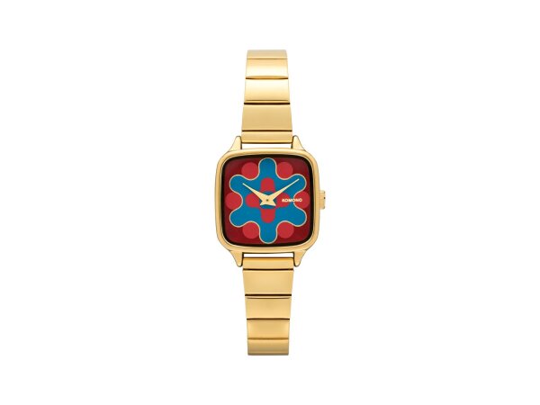 Armbanduhr Komono Kate Aurora Trak Gold Maroon Blue