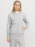 Sweatjacke JJXX JXAbbie RLX LS Zip Hood Light Grey