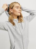Sweatjacke JJXX JXAbbie RLX LS Zip Hood Light Grey