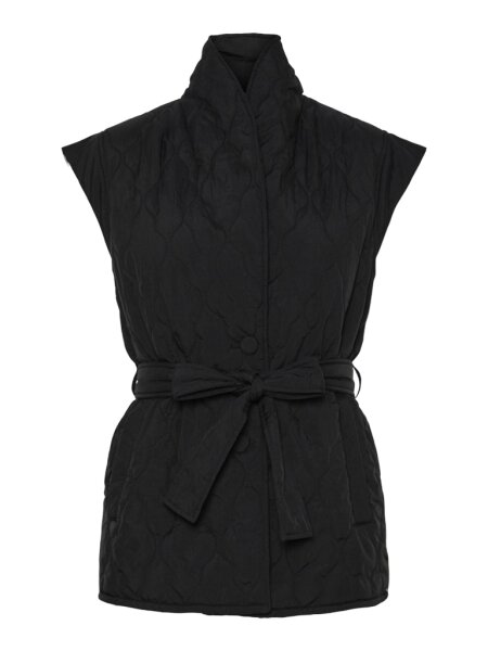 Weste Pieces PCJulia Vest w. Belt Black